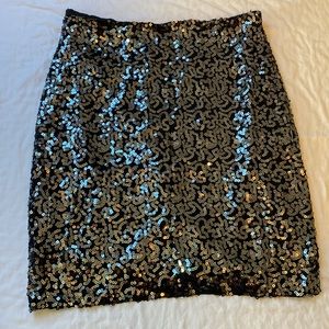 Tahari Sequin Mini Skirt